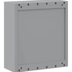 vidaXL Værktøjsskab Sort og grå 50 x 20 x 55 cm Ingeniørtræ og stål