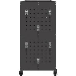 vidaXL Værktøjsvogn med hylde Sort 75 x 35 x 73 cm Koldvalset stål