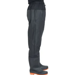 vidaXL waist waders med støvler str. 38 sort