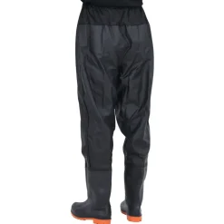 vidaXL waist waders med støvler str. 38 sort