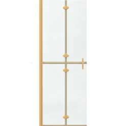 vidaXL Walk-In brusevæg Guld 70 x 6,5 x 190 cm