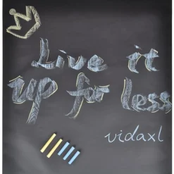 vidaXL wallsticker m. tavlefolie 0,45x2 m 2 ruller inkl. kridt