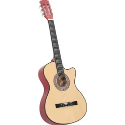 vidaXL western akustisk guitarsæt 12 dele med 6 strenge 38