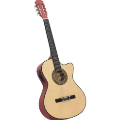 vidaXL western guitarsæt 12 dele med equalizer og 6 strenge