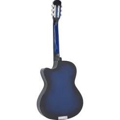 vidaXL western-guitarsæt 12 dele med equalizer og 6 strenge blå