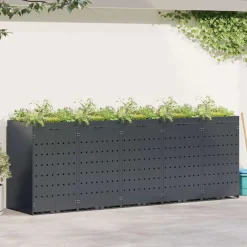 vidaXL Wheelie Bin Opbevaring til 5 Affaldscontainere Antracit