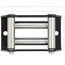 vidaXL wirestyring med 4 ruller stål 1500-3000 lbs