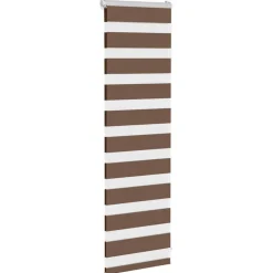 vidaXL zebragardin brun 40x100 cm stofbredde 35,9 cm polyester