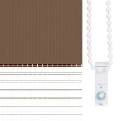 vidaXL zebragardin brun 40x100 cm stofbredde 35,9 cm polyester