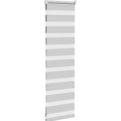 vidaXL zebragardin lysegrå 40x100 cm stofbredde 35,9 cm polyester