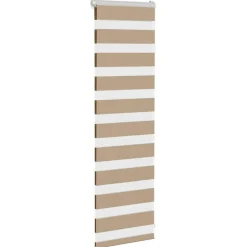 vidaXL zebragardin sandbrun 40x100 cm stofbredde 35,9 cm polyester