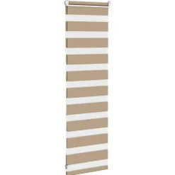 vidaXL zebragardin sandbrun 40x100 cm stofbredde 35,9 cm polyester